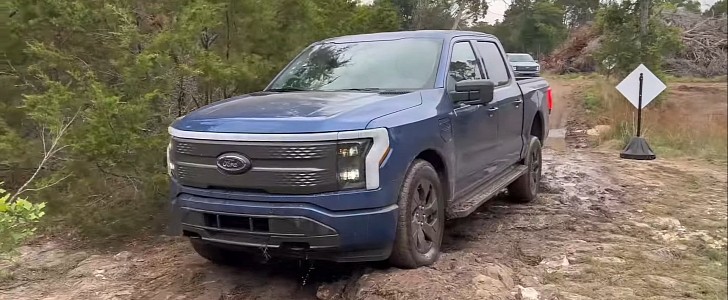 The Ford F-150 Lightning hits the off-road trails