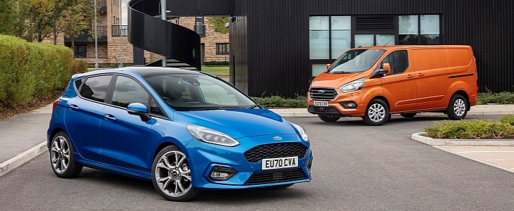 Ford Fiesta and Transit Custom / Tourneo Custom sales UK 2020