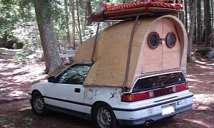 The Freakshow Camper of the Year Award Goes to This Custom Honda CRX Glamping Abomination