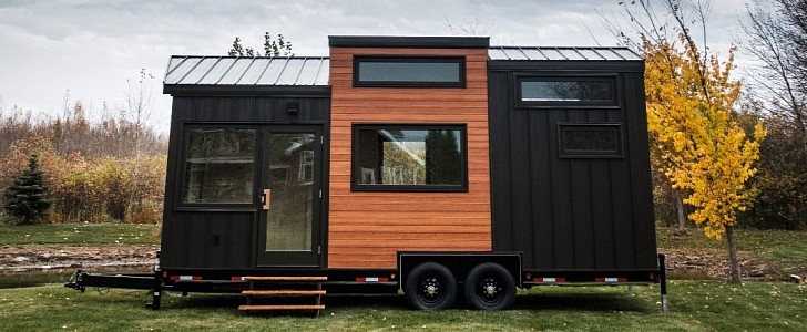 The first build from Fritz Tiny Homes brings plenty of interior space, unprecedented amenities