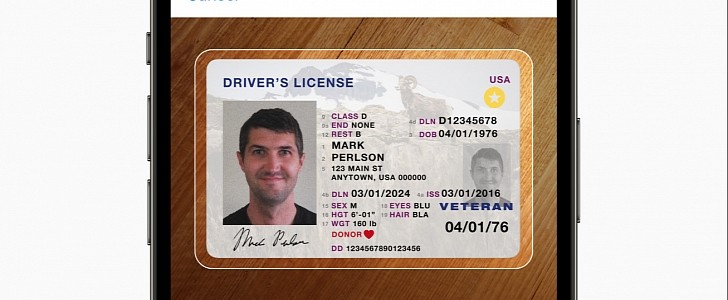 Digital driver's license on iPhone