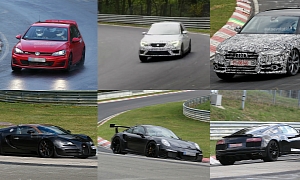 The Future of Audi, Bentley, Bugatti, Porsche, Seat and VW Revealed by Nurburgring Testing