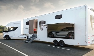 The Futuria Sports + Spa Motorhome Comes With Garage and Jacuzzi, Your Own Nightclub