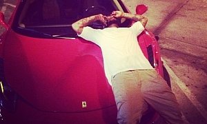 The Game Chilling on the Hood of a Ferrari 458. Is It His?