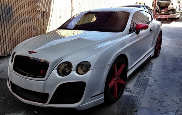 The Game Sends His Bentley Continental GT to the Shop for Maintenance 