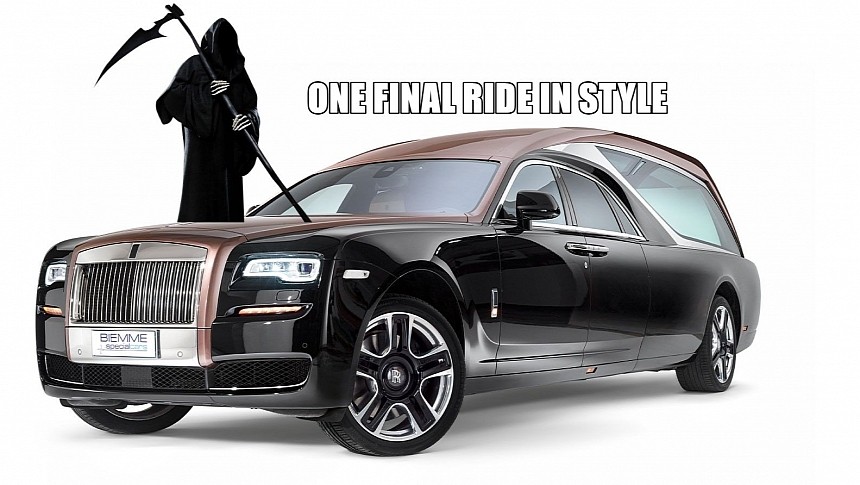 The Ghoster is a Rolls-Royce Ghost modified into the fanciest hearse possible