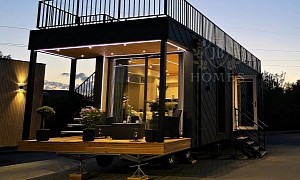 The Golden Sky Mobile Home Is Tiny Only in Name, Features 2 Terraces and 2 Bedrooms