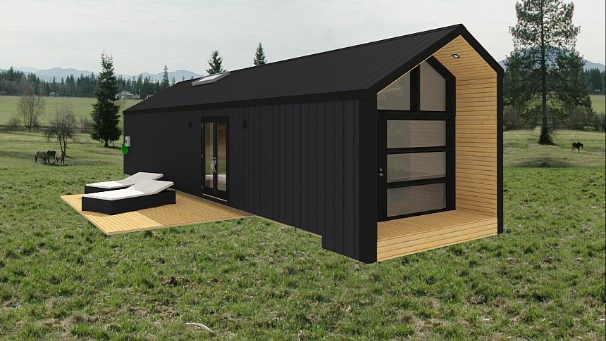 The Grayling is an oversized microhome with a focus on sustainability