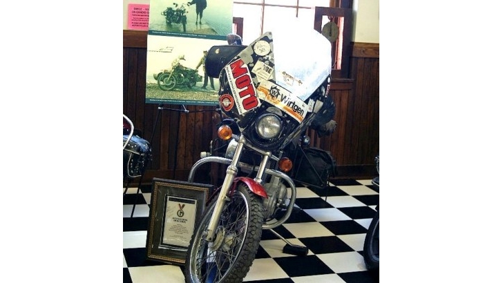 Dave Barr went across Eurasia on his Harley Sportster