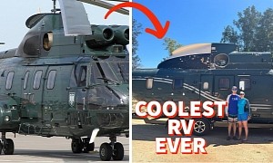 The Helicamper Is How You Turn an Old Military Aircraft Into the Coolest RV on Earth