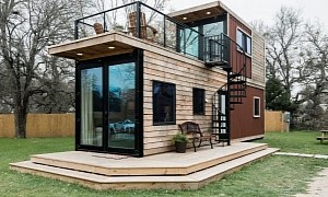 The Helm Is a Gorgeous, Two-Story Tiny House Made Out of Shipping Containers