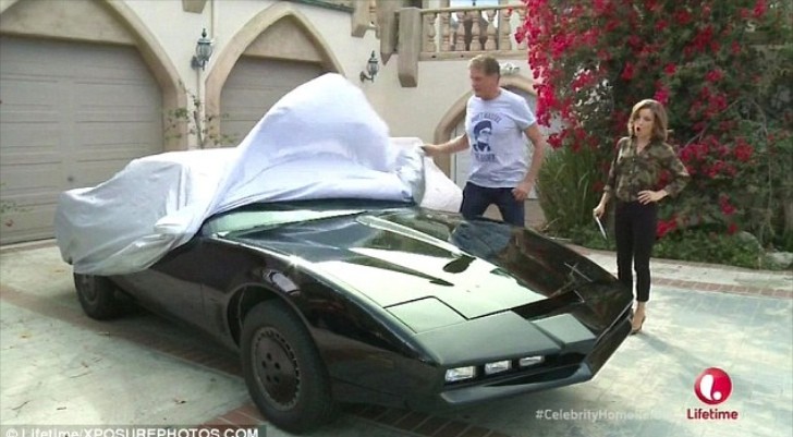 David Hasselhoff and His Knight Rider Vehicle