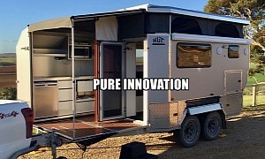 The HUTrv Dekpod Is an Expanding Hybrid Trailer Like Nothing You've Seen Before