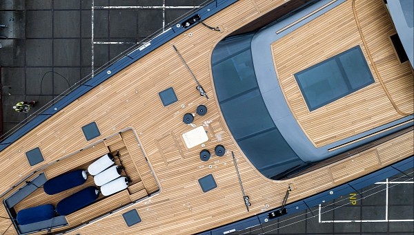 Nilaya is a brand-new superyacht built with spacecraft technology