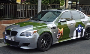 The Irony: BMW M5 With WW2 US Air Force Paintjob