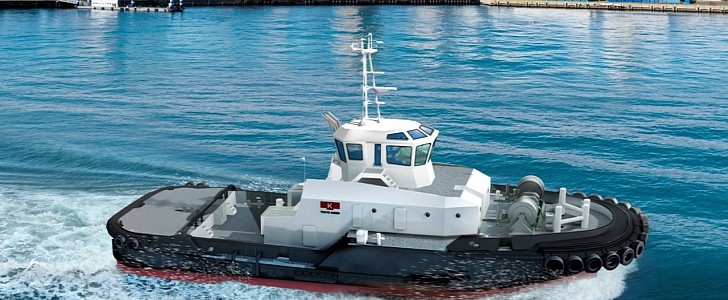 Taiga was recently introduced as Japan's first electric tugboat