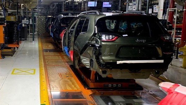Jeep Cherokee production at Belvidere plant in Illinois