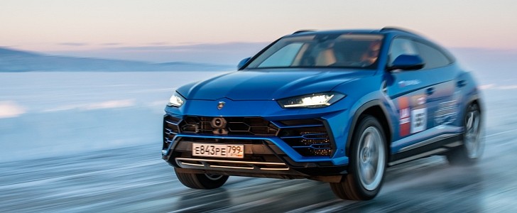 The speed record on ice of the Urus has been formally registered:185 mph (298 kph)  
