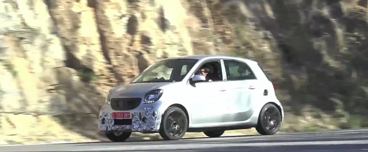 smart forfour Brabus testing in Spain