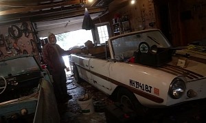 The Largest Collection of Amphicars Is Rotting Away in the Woods
