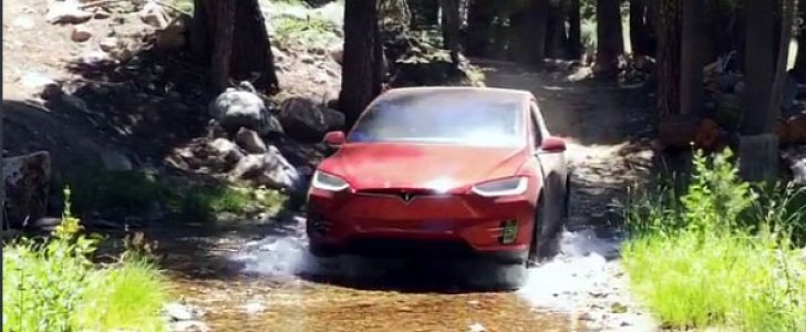 Tesla Model X off-road