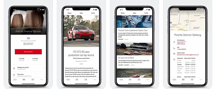 My Porsche app for iPhone