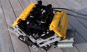 This Lego V8 Engine and Six-Speed Sequential Gearbox Sound Like Fun