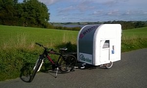The Lightest Caravan You Can Get - Bicycle Towable