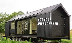 The Long Shed Tiny House Cleverly Disguises Itself When No One's Around