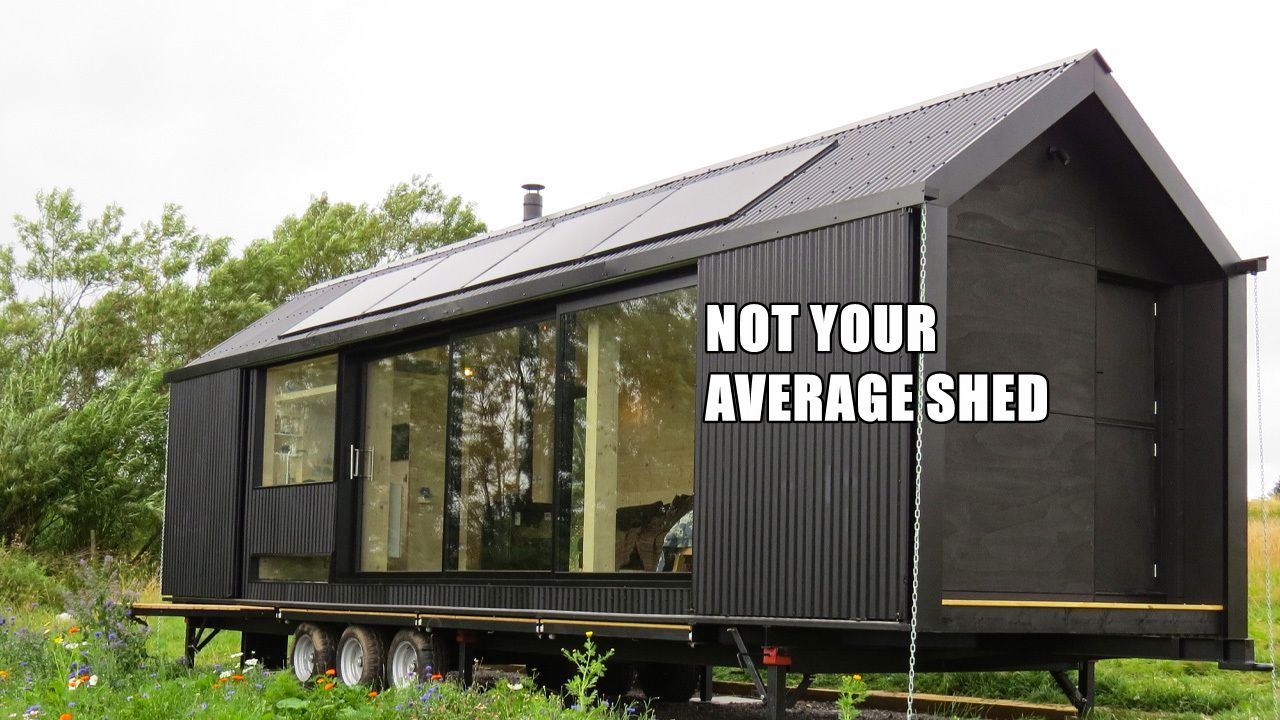 The Long Shed is a prefabricated tiny house that is self-sufficient and very elegant.  