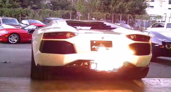 Lamborghini Aventador Gets Flaming Exhaust