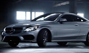 The Mercedes-Benz USA C-Class Coupe Spot Is a "Don't Try This at Home" Affair