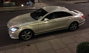 The Mercedes CLS Covered in Swarovski Crystals Is Now for Sale on eBay