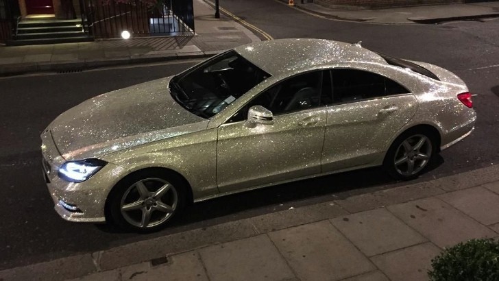 Mercedes CLS Covered in Swarowski Crystals