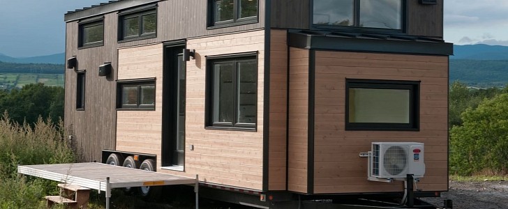 The third iteration of Ébène tiny home from Minimaliste is smaller but still as comfy