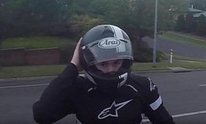 The Moment This Rider Realizes He Lost His Helmet Camera