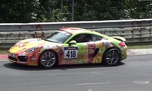 The Moment When a Porsche Racecar Does the Nurburgring on the Rim