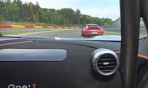 The Moment When an 1,340 HP Koenigsegg One:1 Meets a Porsche 911 GT3 RS on the Track