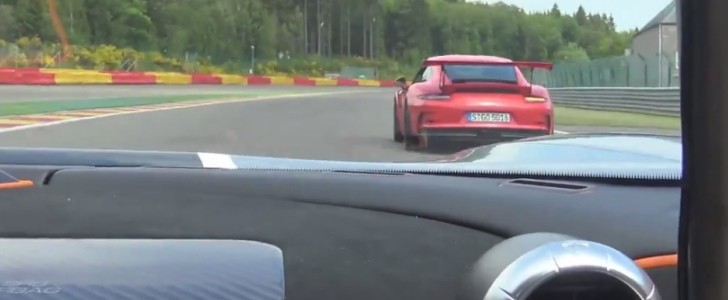 Koenigsegg One:1 Meets a Porsche 911 GT3 RS on the Track