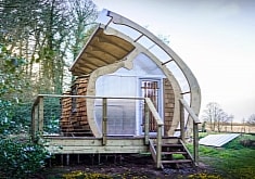 The Monocoque Cabin Is an Off-Grid Tiny House Modeled on a WWII Fighter Plane