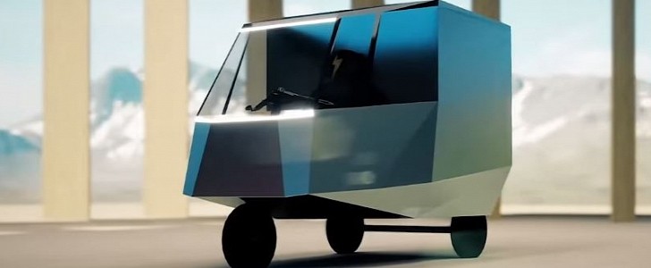 The Moonshot Rickshaw is the Tesla Cybertruck applied to a rickshaw