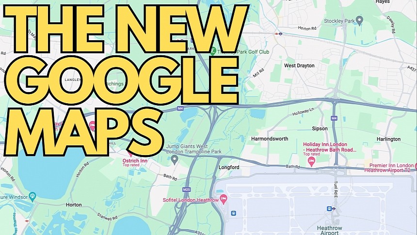 The new Google Maps colors