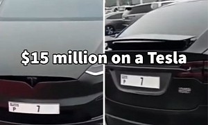 The Most Expensive Number Plate in the World Is Now on a Tesla Model X