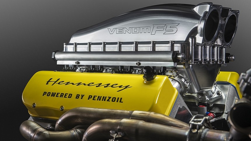 Hennessey Fury, an 1,817 hp / 1,193 lb-ft beast of a V8 engine