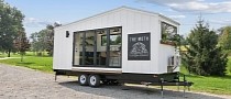 The Moth Is a Gorgeous Light-Filled Tiny Home, Has a Slide-out Deck and a Porch Swing