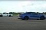 Mustang Shelby GT500 Takes On SLS AMG Black Series in a Majestic Sounding Race