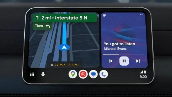 The new Android Auto interface