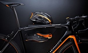 McLaren's Carbon Fiber S-Works Tarmac Bike Is Painted Next to the P1