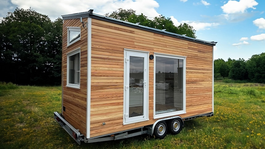 The 2024 Redcedar tiny home is a beautiful example of contemporary minimalism on wheels