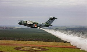 The Next-Gen Brazilian Military Transport Behemoth Is Now Officially a Firefighter Too